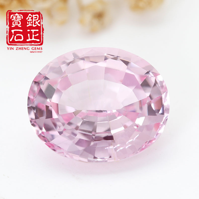Flame Melted Morgan Pink Sapphire Color Oval shape