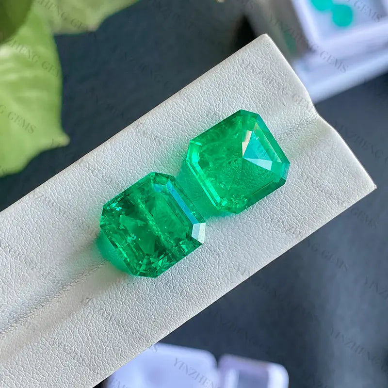 Lab Grown Columbia Emerald Asscher Shape