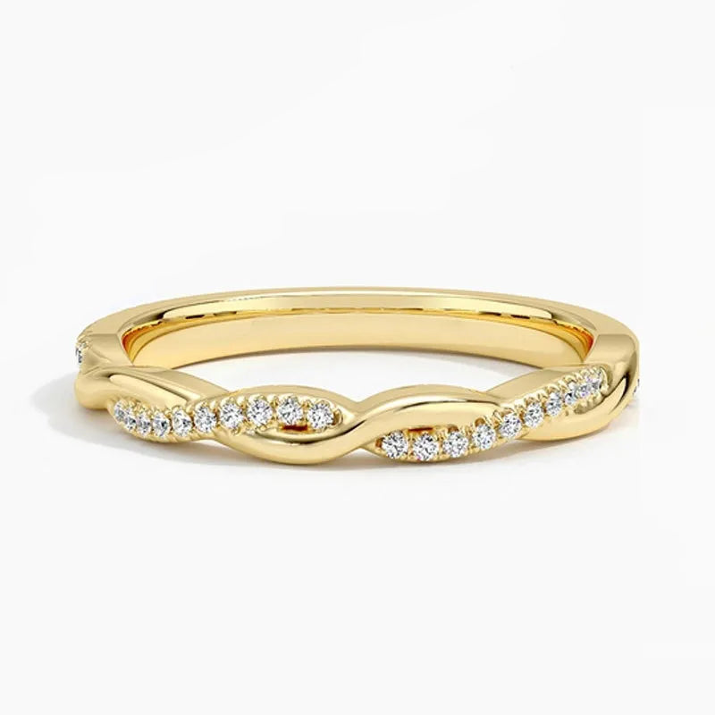 Unisex Stack Mini Lab Diamond Moissanite Rings Multi Wear