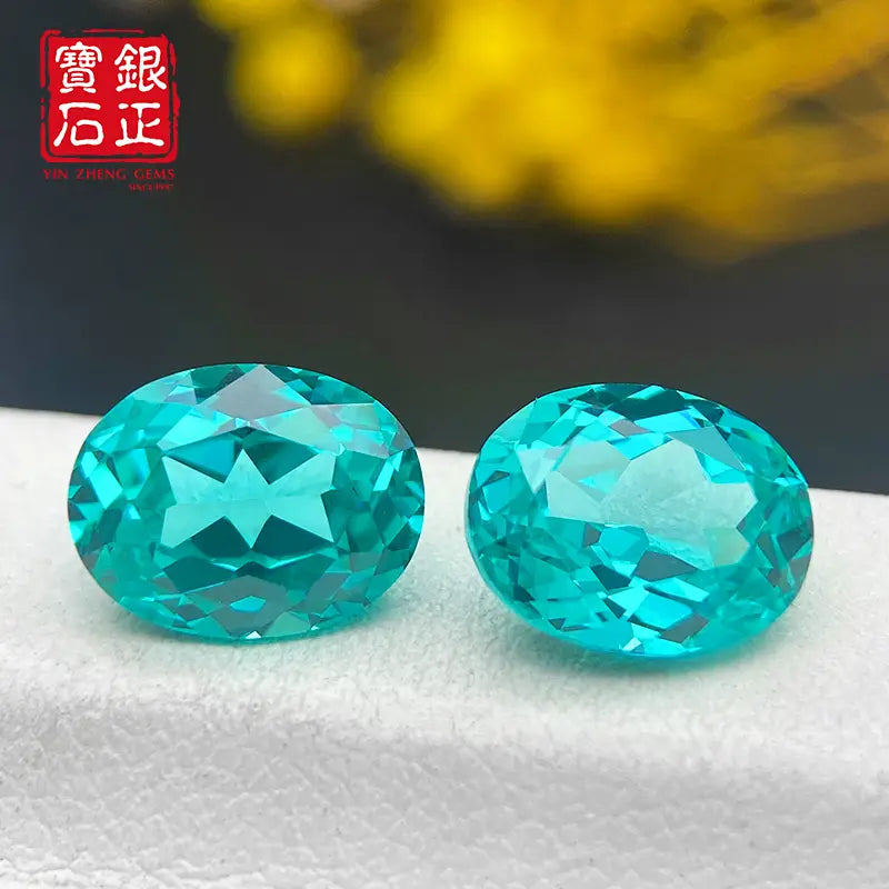 Flame Melted Paraiba Oval Shape