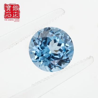 Flame Melted Exceptional Santa Maria Blue Spinel Round