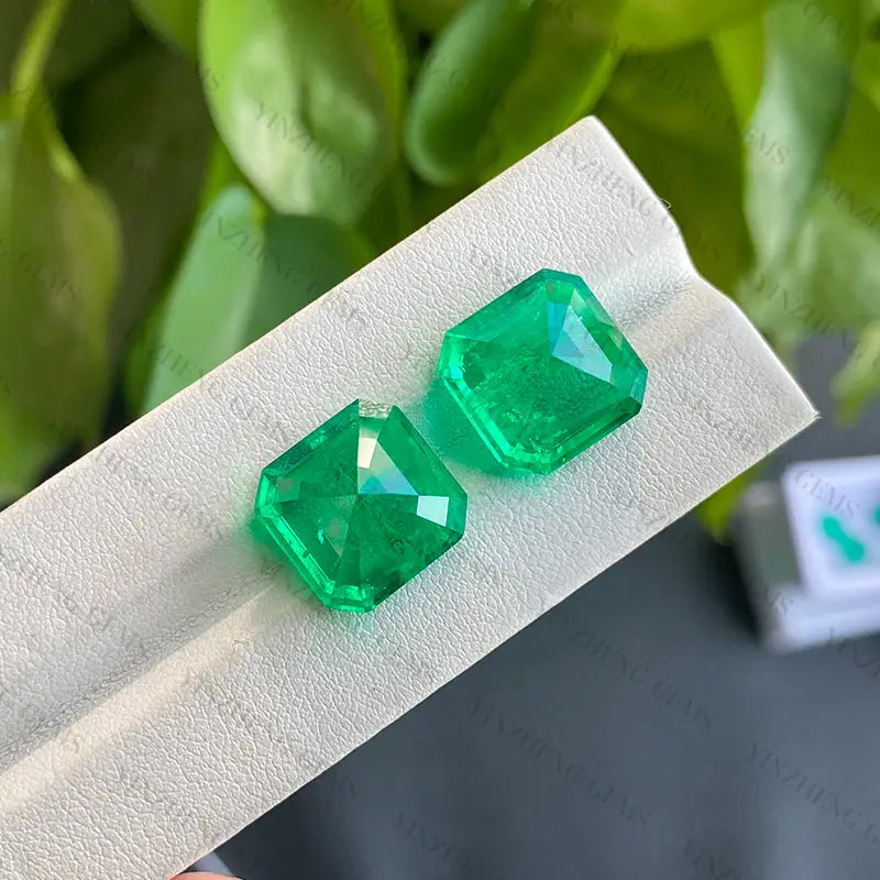 Lab Grown Columbia Emerald Asscher Shape