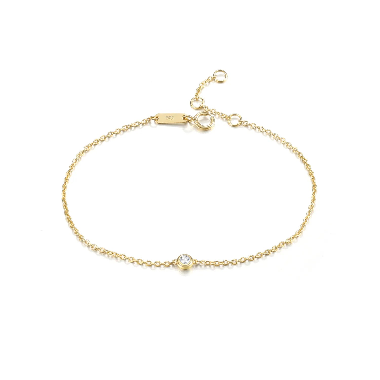 Lab Grown Diamond Bubble Bracelet| Single Stone Daily Wear