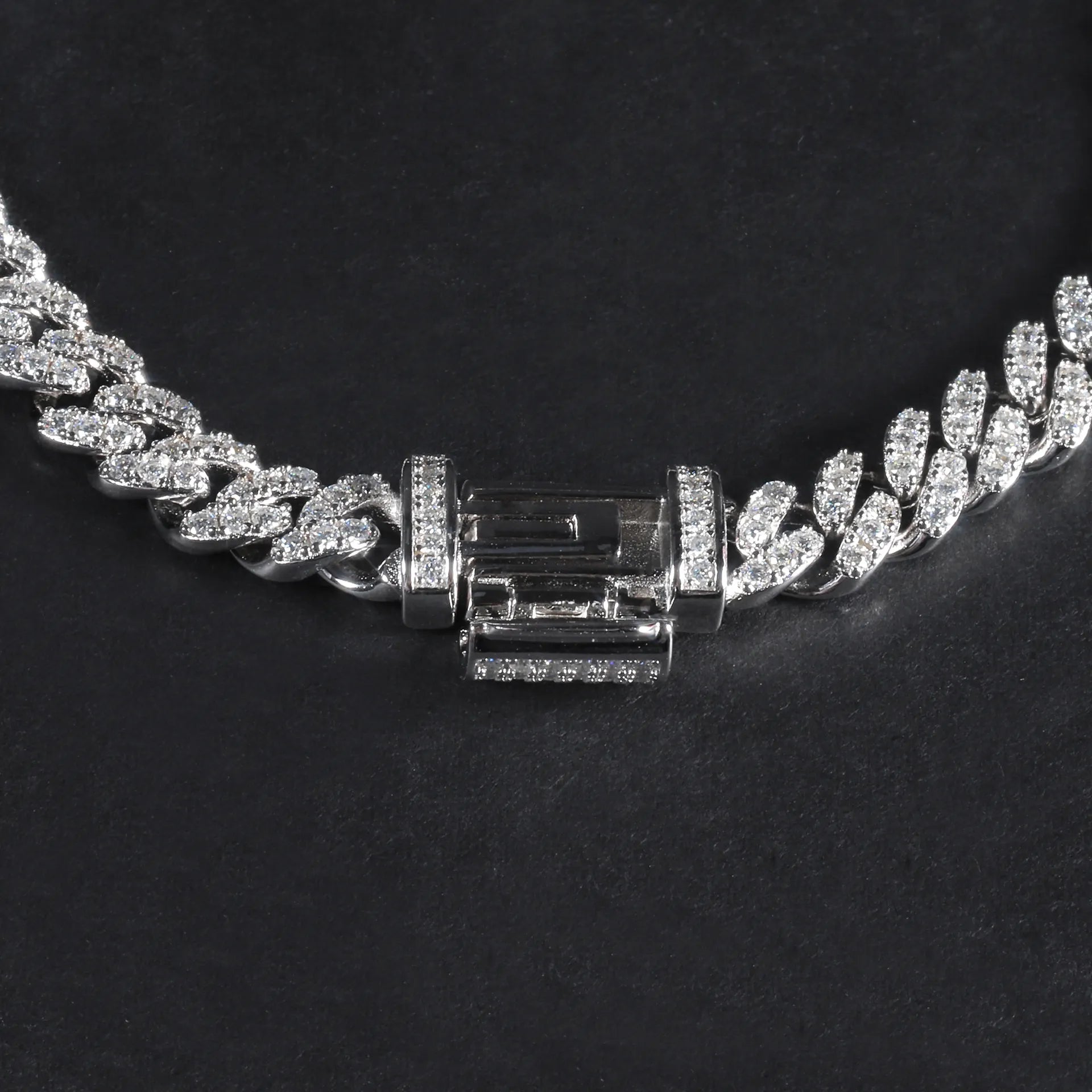 Trendy Unique Moissanite Cuban Link Necklace| 6mm Hip Hop S925 Sterling Silver 18K Gold Plated Men Chain