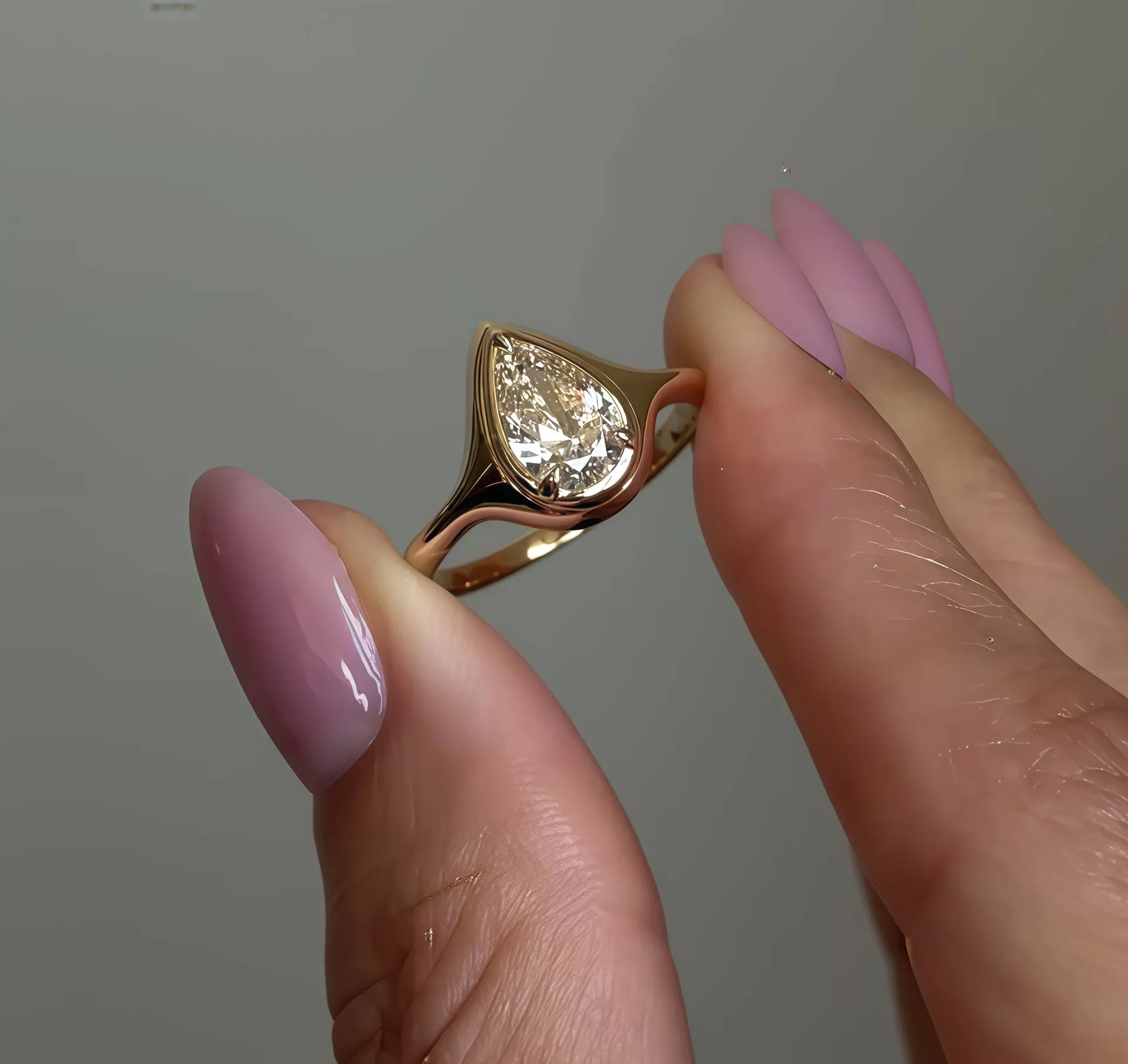 Bestseller 1~2CT Bezel Set Moissanite Wedding Ring, 18K Gold Plated S925 Silver