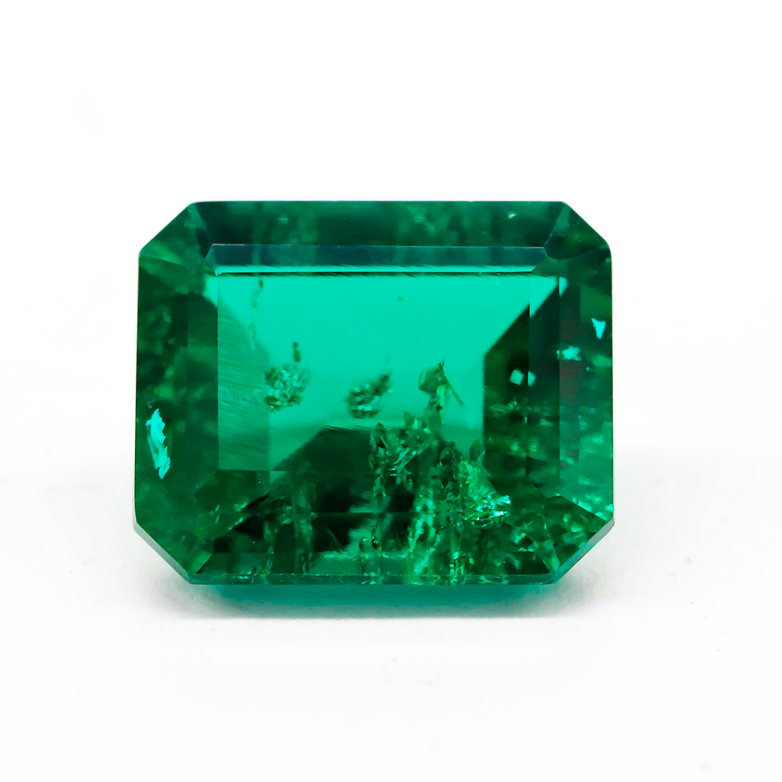 Lab Grown Zambian Emerald Emerald Cut