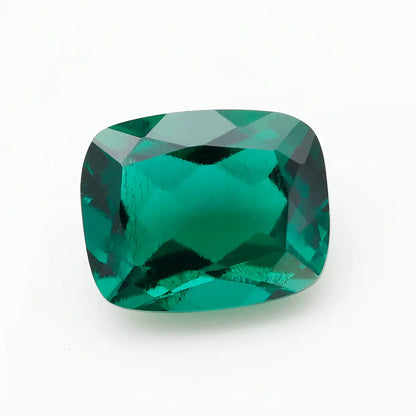 Hydrothermal Lab Zambian Emerald Cushion Shape