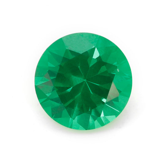 Flame Melted Lab Grown Tsavorite Round Shape