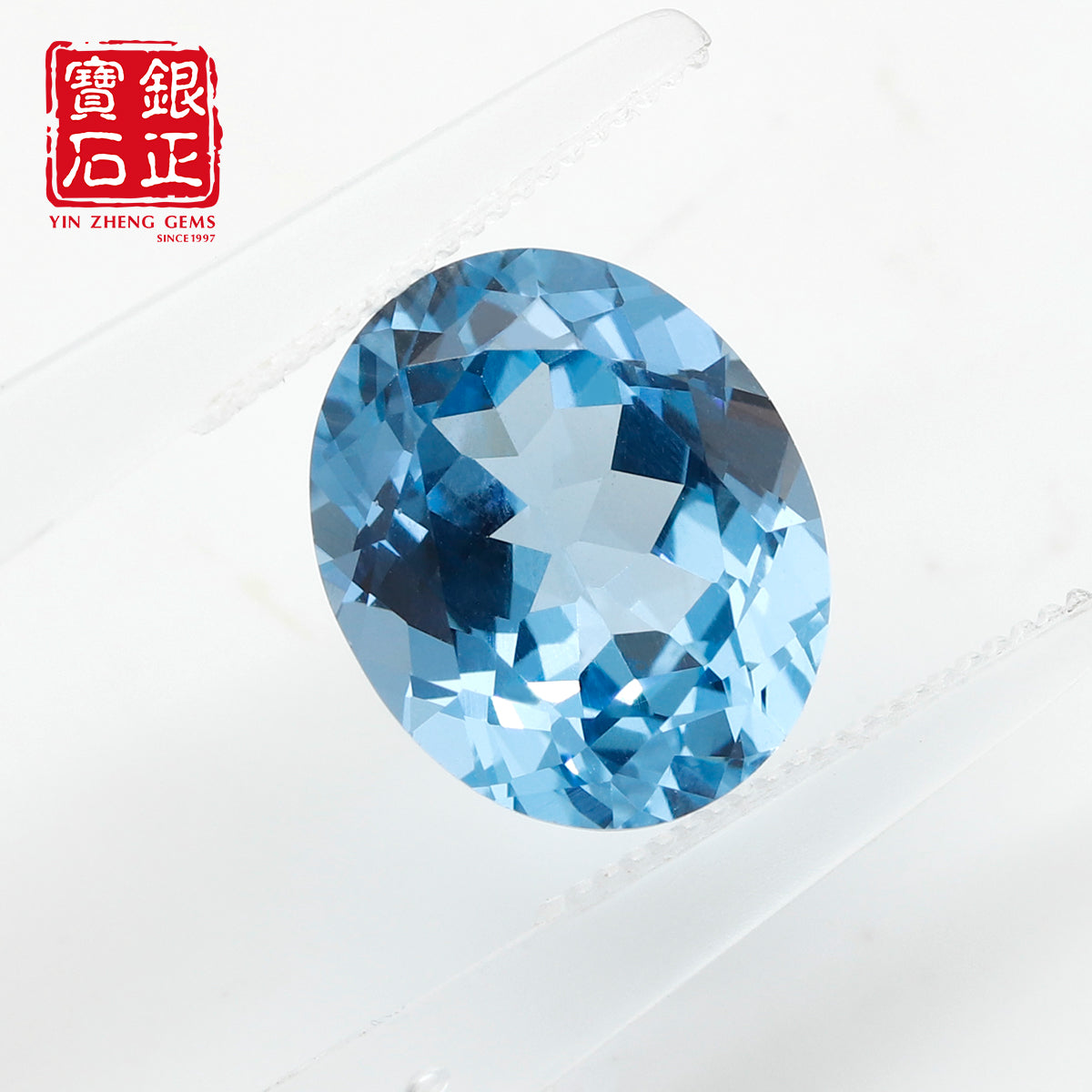 Flame Melted Exceptional Santa Maria Blue Spinel Oval Cut