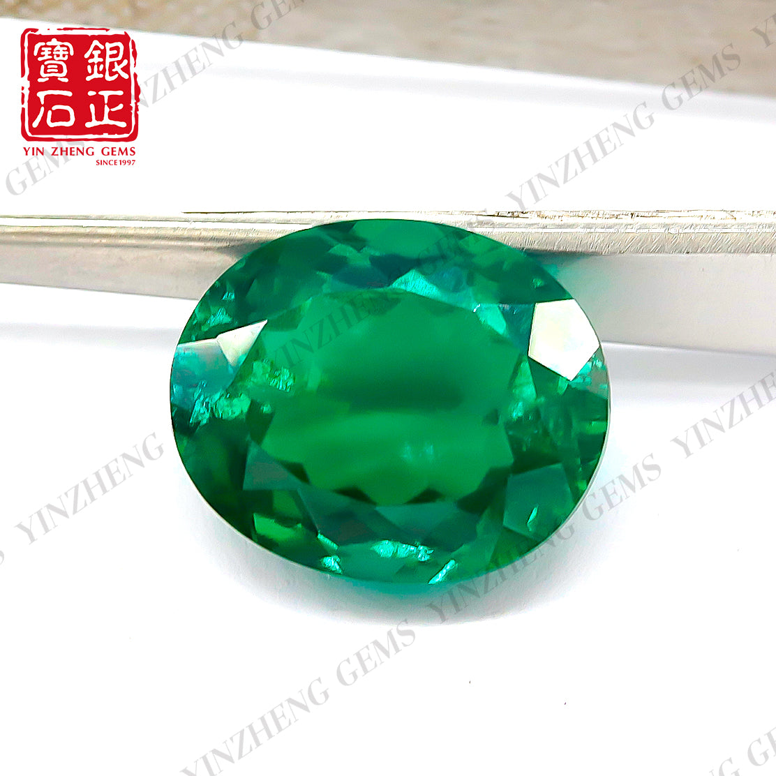 Lab Grown Zambia Emerald Oval Shape