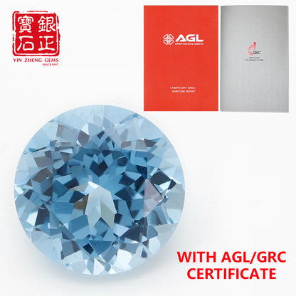 Flame Melted Exceptional Santa Maria Blue Spinel Round