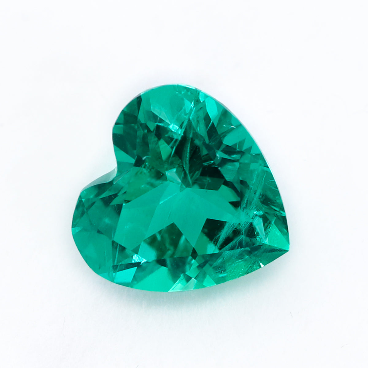 Lab Grown Colombian Emerald Heart Cut