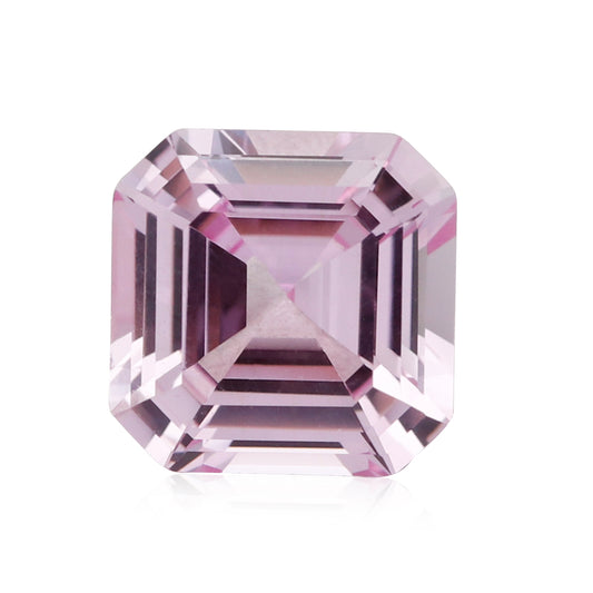 Flame Melted Morgan Pink Sapphire  Asscher Cut