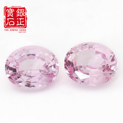 Flame Melted Morgan Pink Sapphire Color Oval shape