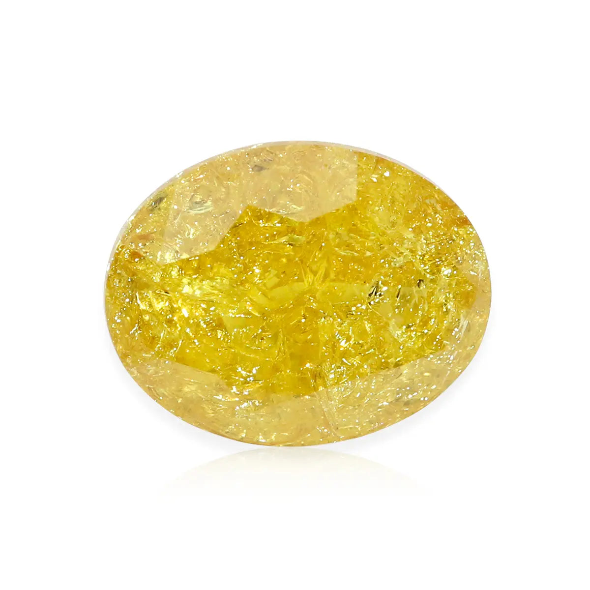 Lab Grown Crushed Ice Yellow Sapphire