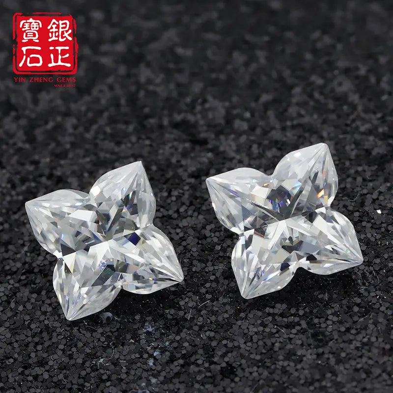 6A Grade Lily Cut D Color Moissanite