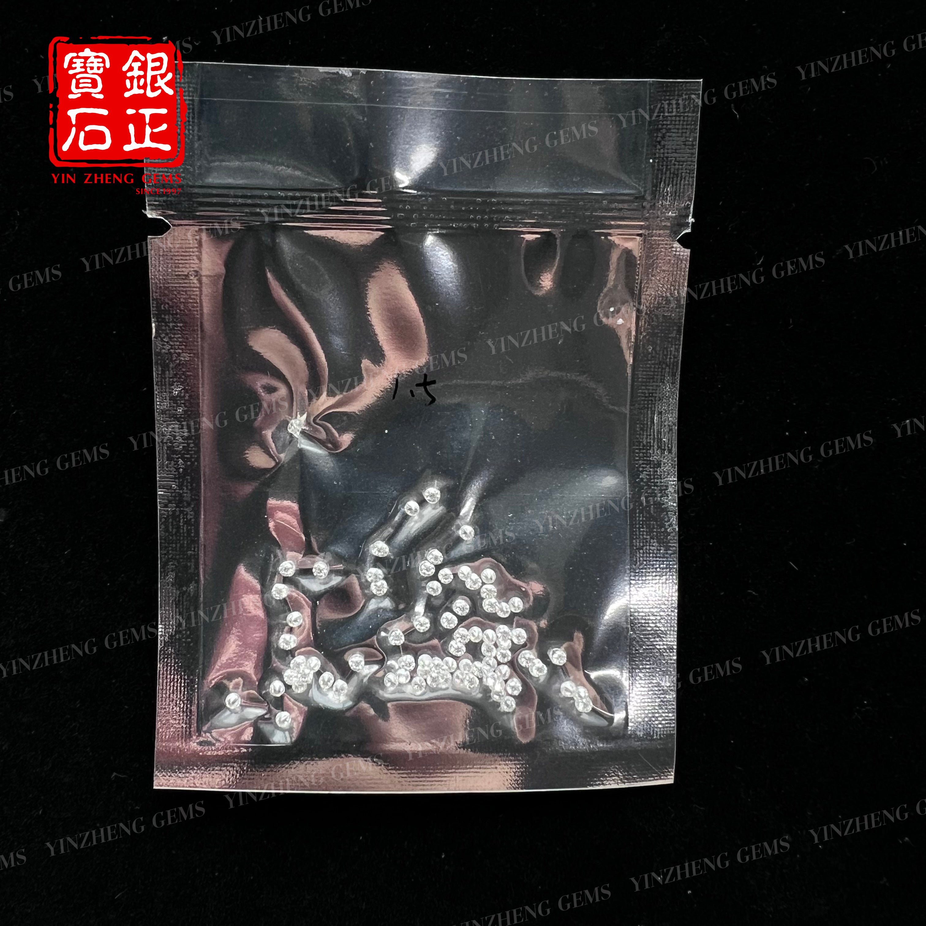 YinZheng 6A Grade Round Shape D Color Small Size Moissanite 0.8-2.9mm 1ct/Pack