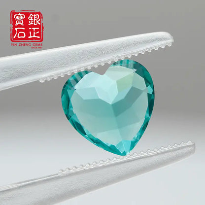 Flame Melted Paraiba Heart Shape