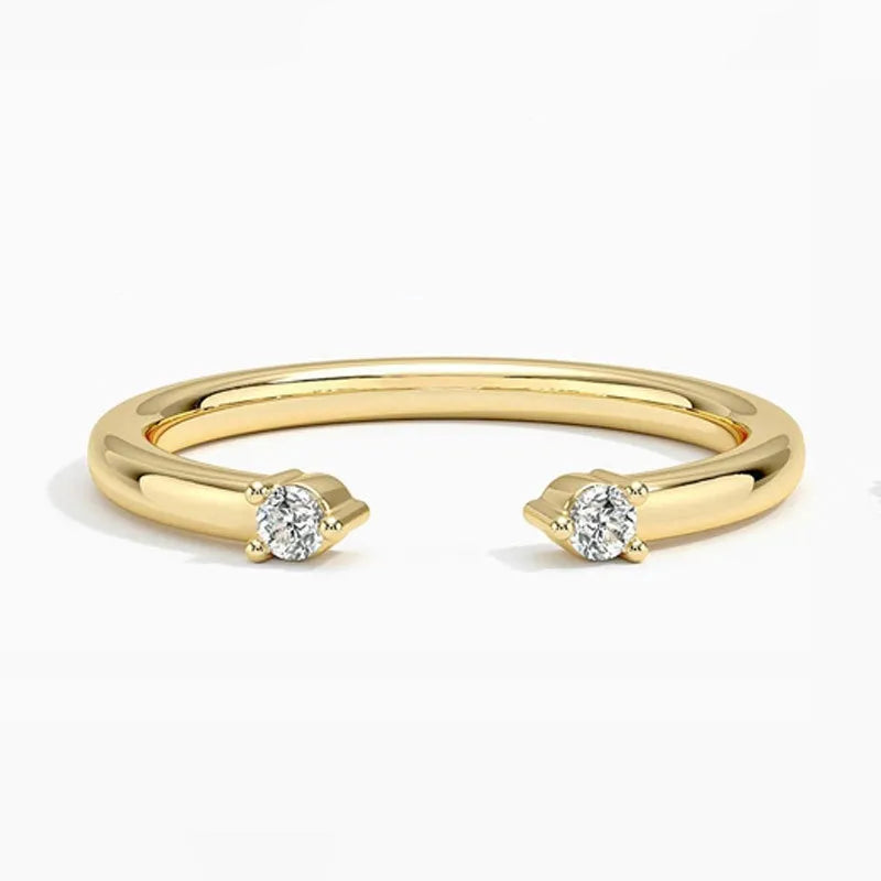 Unisex Stack Mini Lab Diamond Moissanite Rings Multi Wear