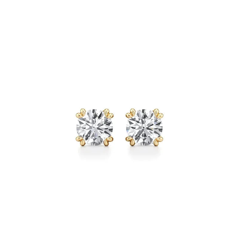 Dainty Minimalist 1CT Moissanite Stud Earrings