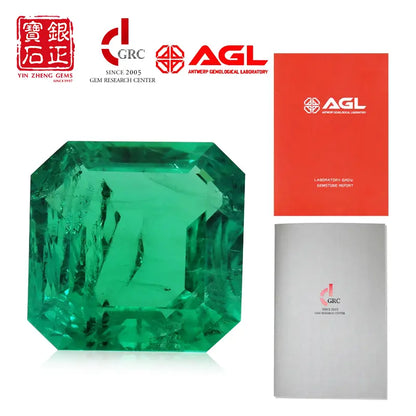Lab Grown Columbia Emerald Asscher Shape
