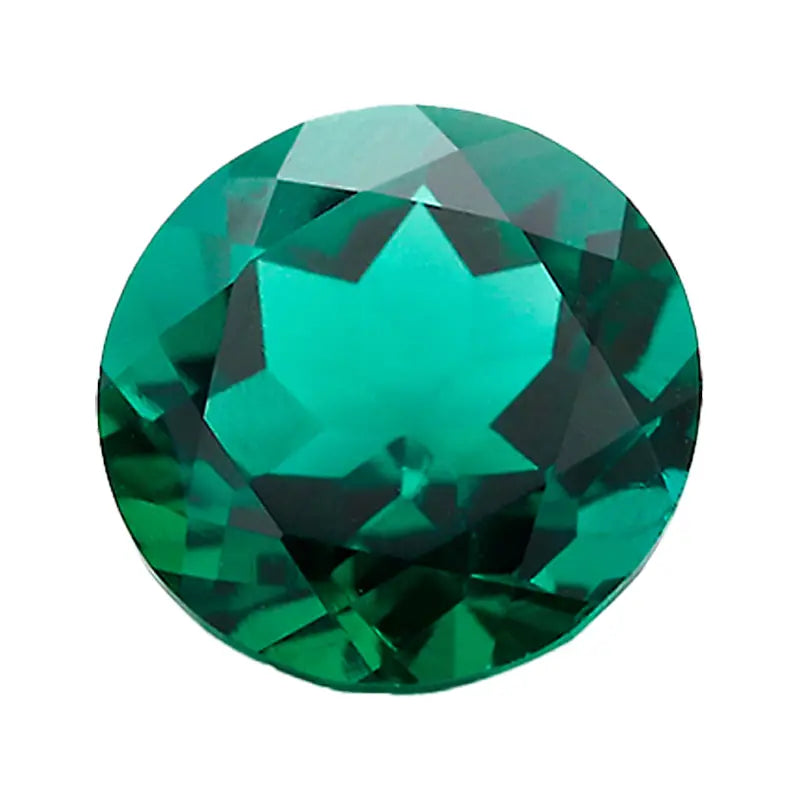 Lab Grown Zambian Emerald Cushion Round Cut