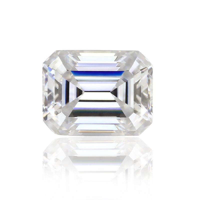 6A Grade Emerald Cut D Color Moissanita