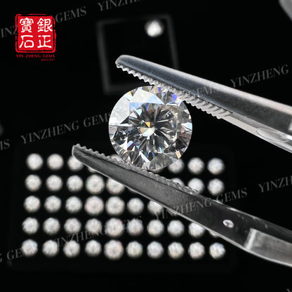 6A Grade Round D Color Moissanite 3.0-10.0MM