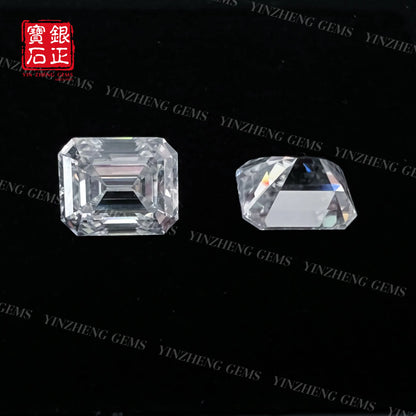 6A Grade Emerald Cut D Color Moissanita