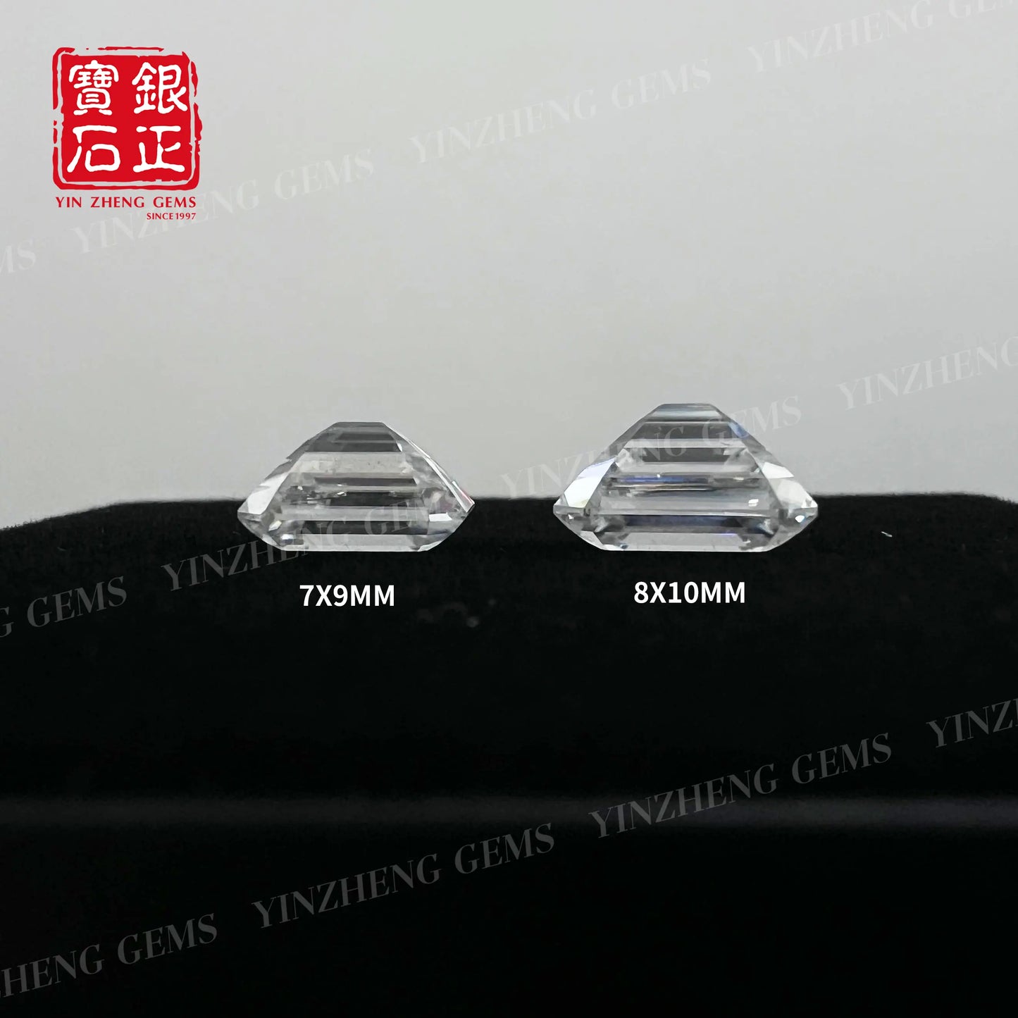 6A Grade Emerald Cut D Color Moissanita