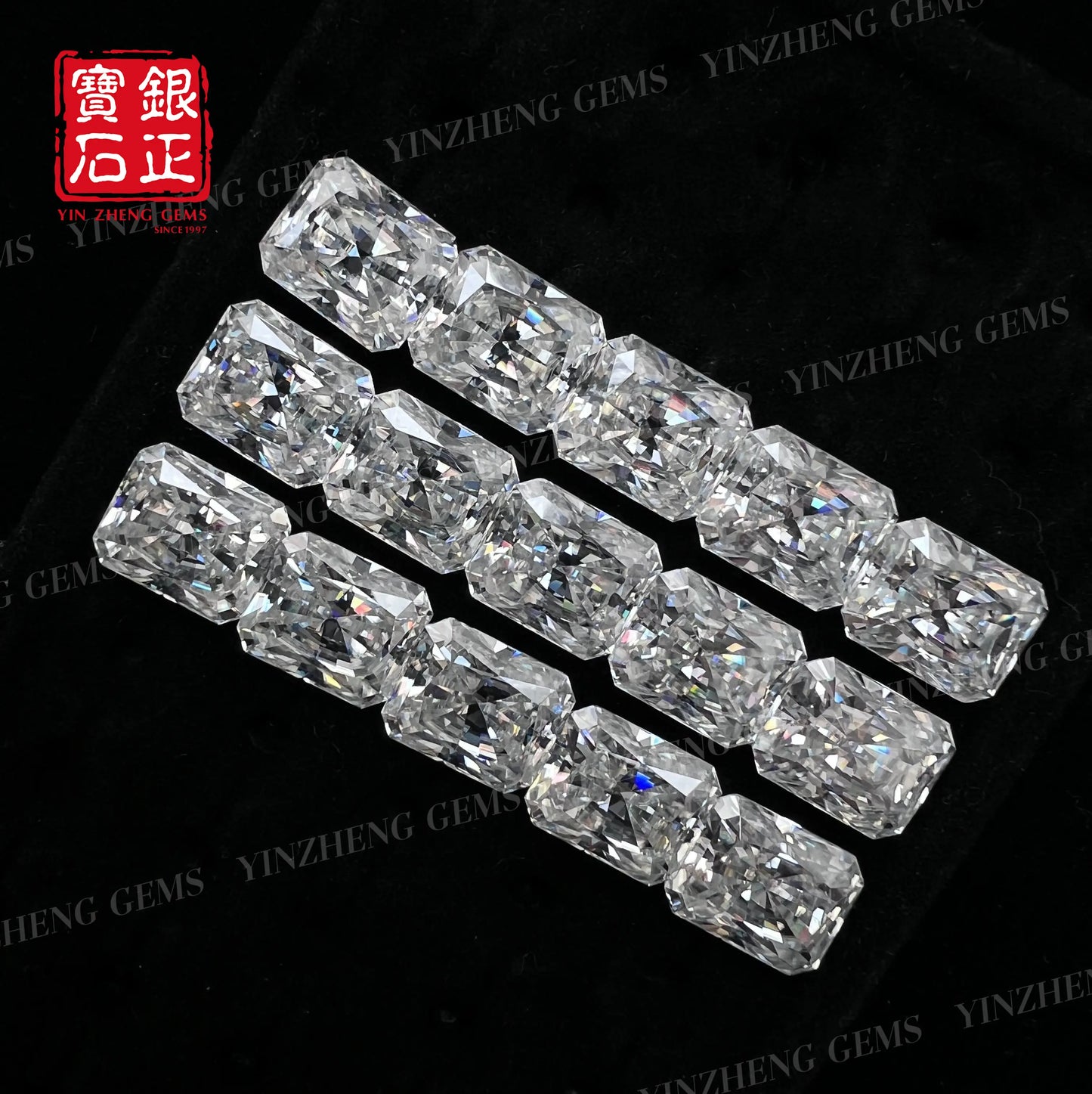 6A Grade Radiant Shape D Color Moissanita