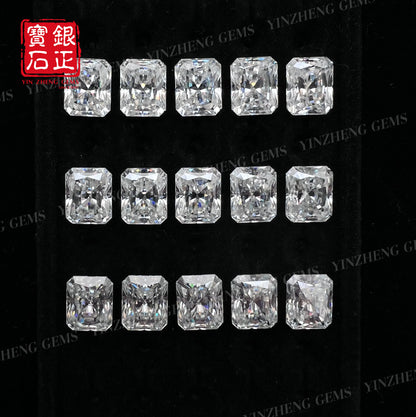 6A Grade Radiant Shape D Color Moissanita