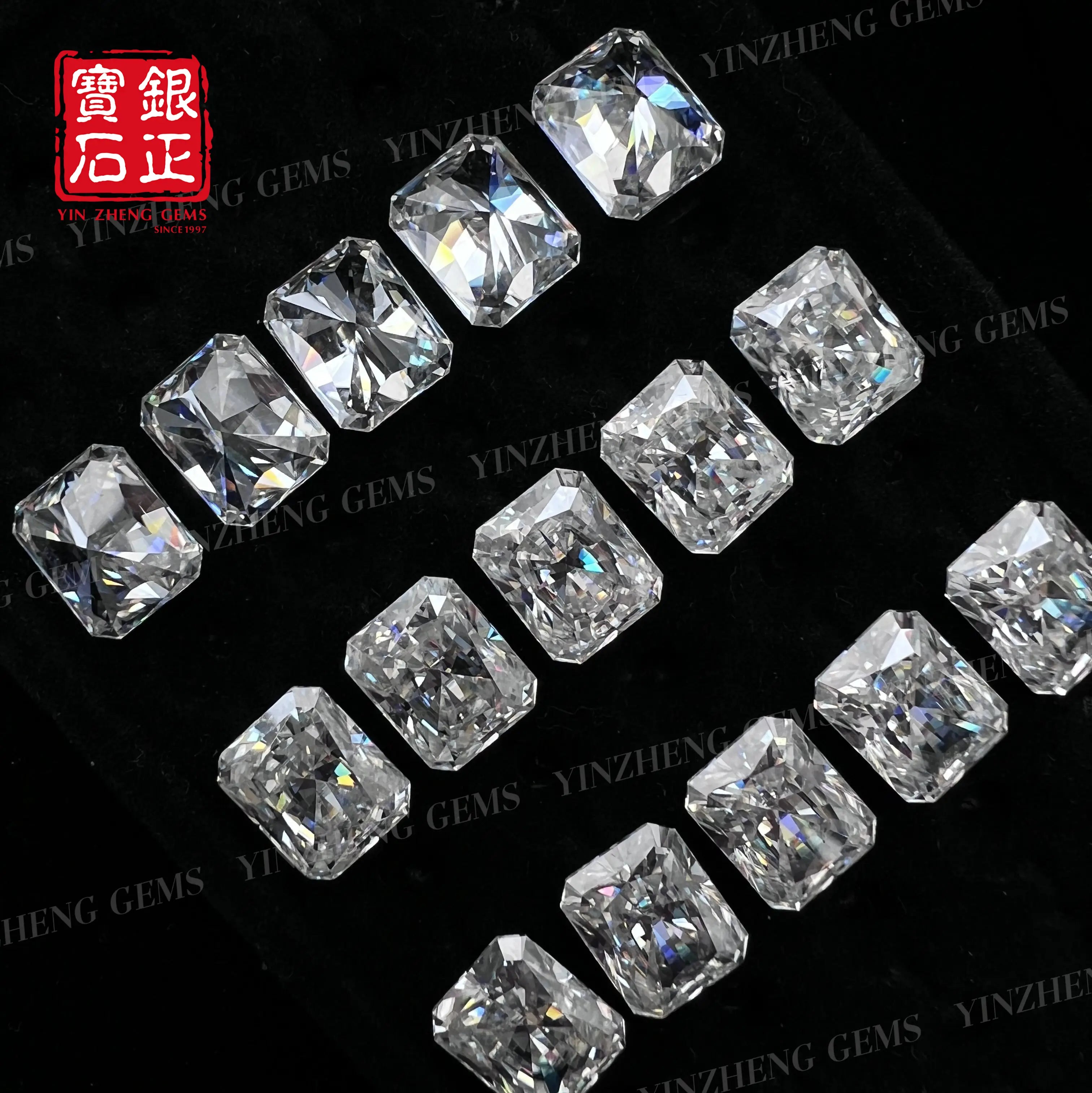 6A Grade Radiant Shape D Color Moissanita