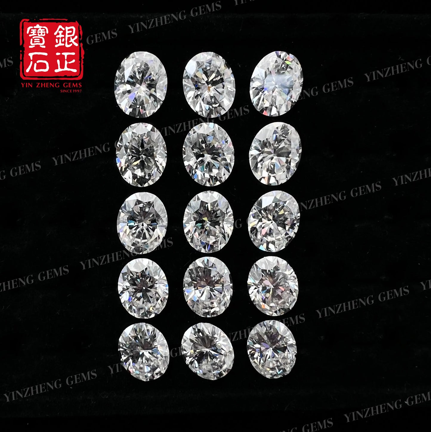 6A Grade Oval Shape D Color Moissanite
