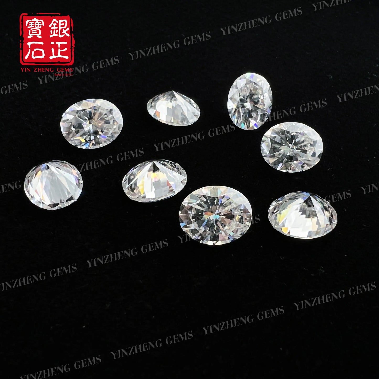 6A Grade Oval Shape D Color Moissanite