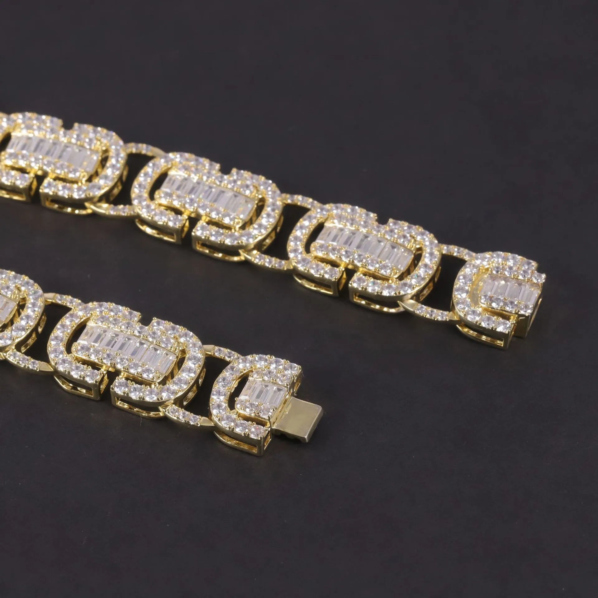 Unique Full Iced Cuban Link Necklace| 15mm Wide Trendy Hip Hop S925 Sterling Silver Cubic Zirconia Chain
