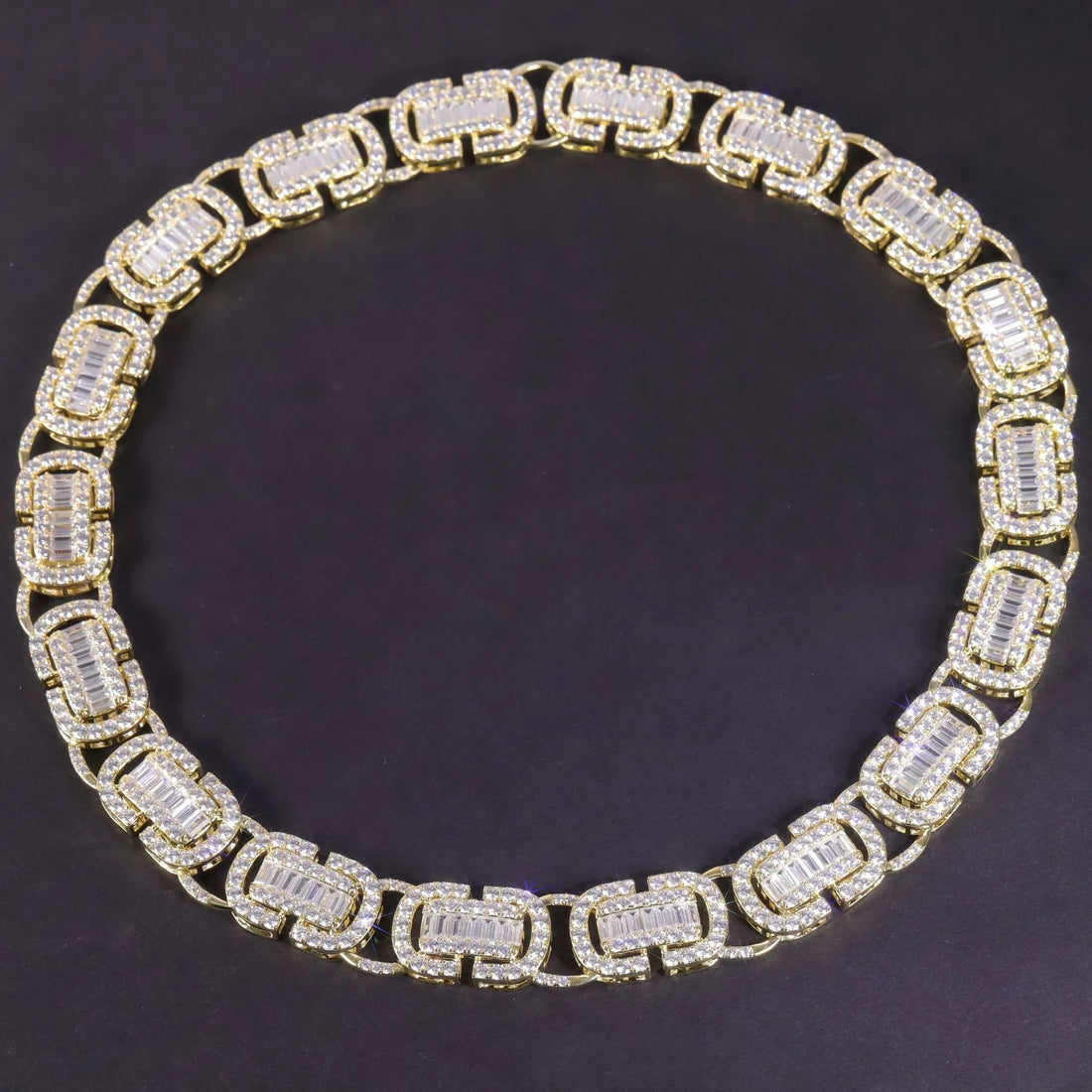 Unique Full Iced Cuban Link Necklace| 15mm Wide Trendy Hip Hop S925 Sterling Silver Cubic Zirconia Chain