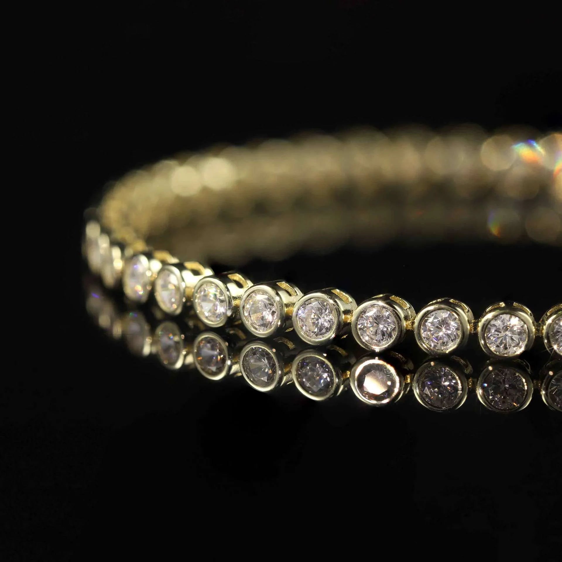 0.1/0.2CT Lab Diamond Bubble Bracelet S925 Silver