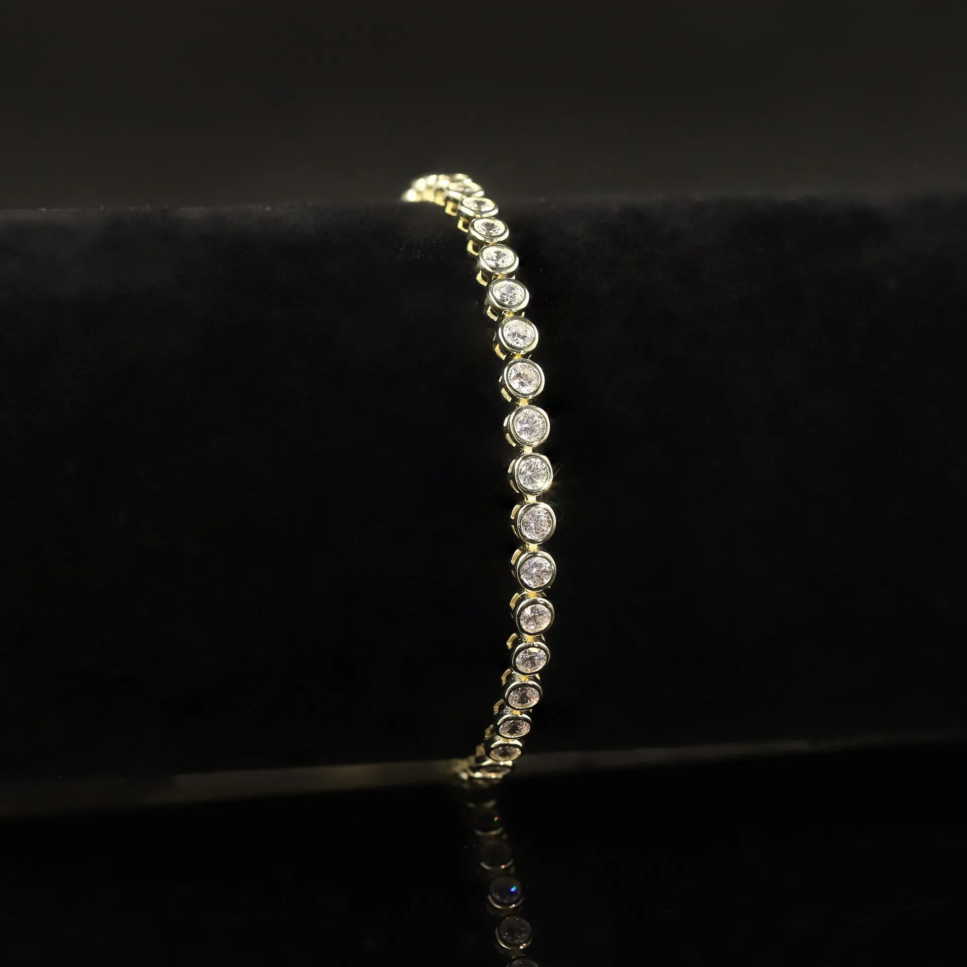0.1/0.2CT Lab Diamond Bubble Bracelet S925 Silver