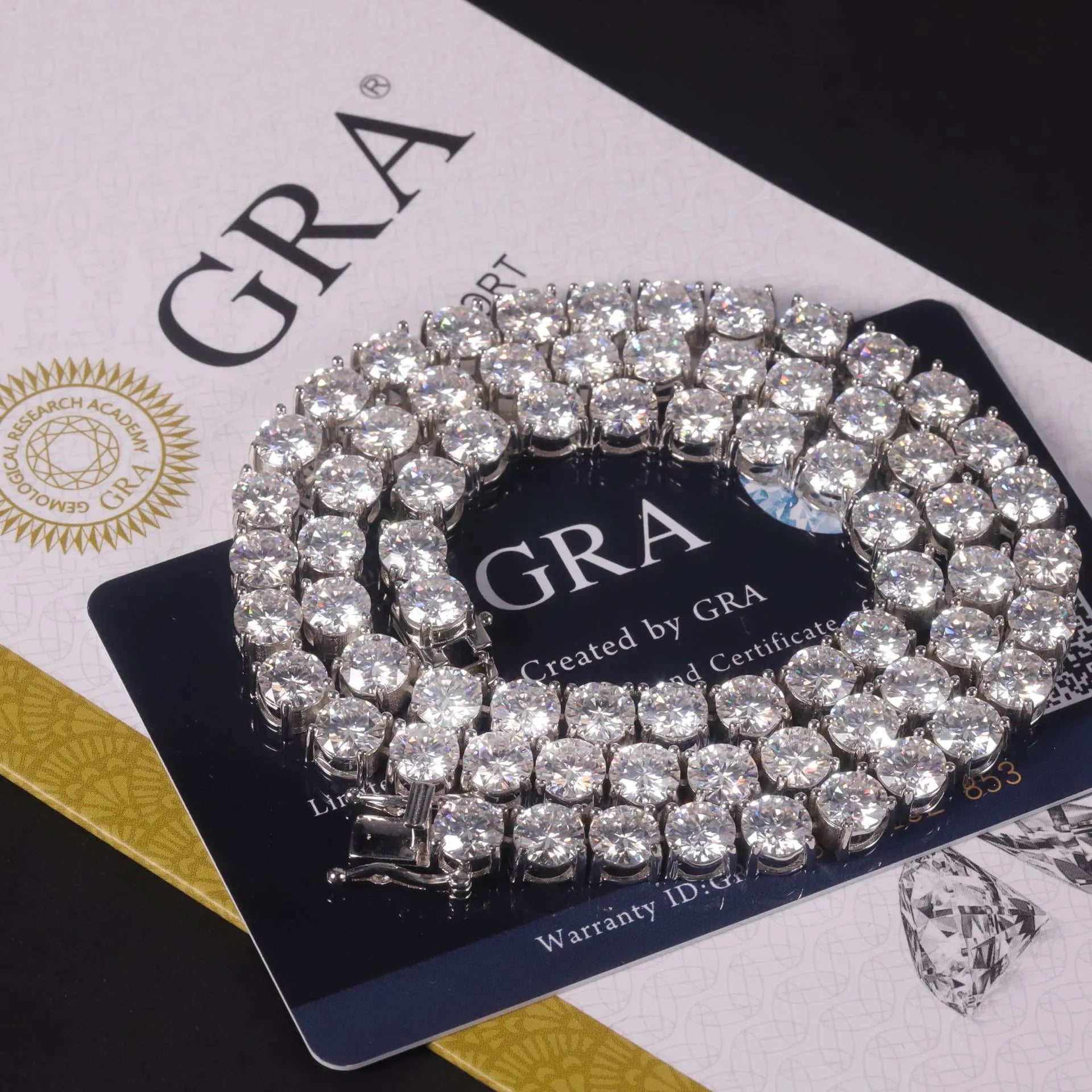 2-6.5mm Full Pave Moissanite Tennis Chain | Hip Hop S925 Silver Necklace
