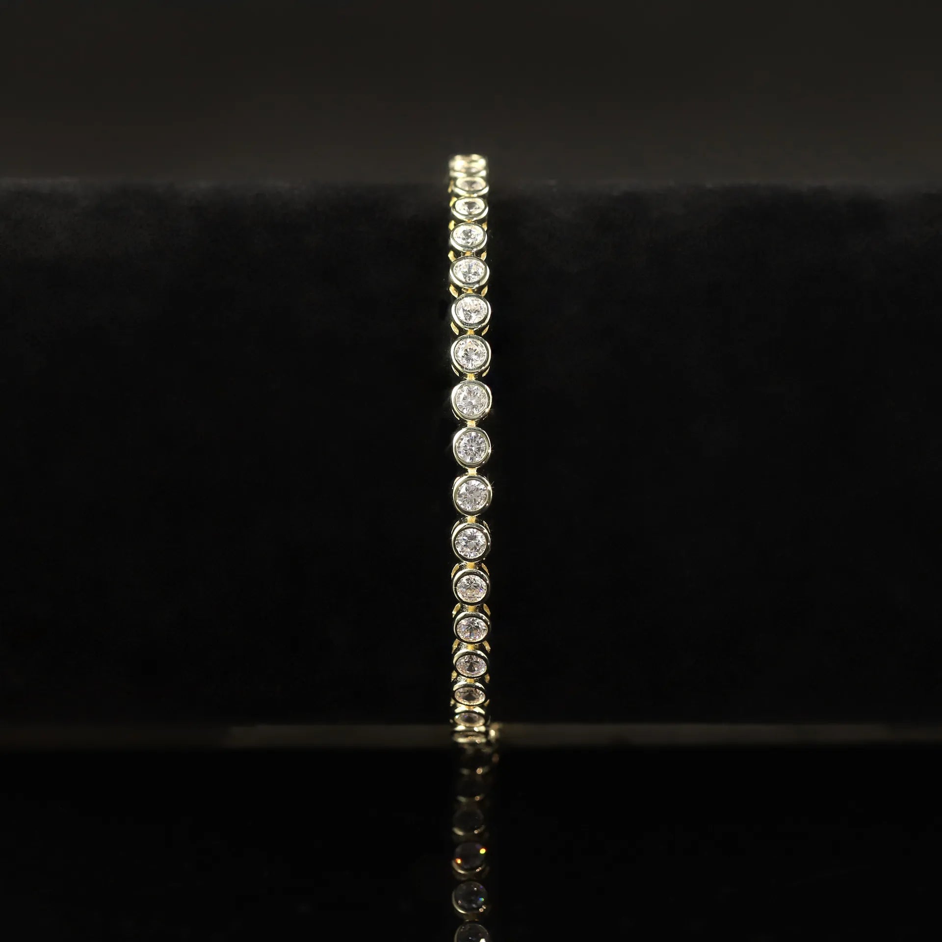 0.1/0.2CT Lab Diamond Bubble Bracelet S925 Silver