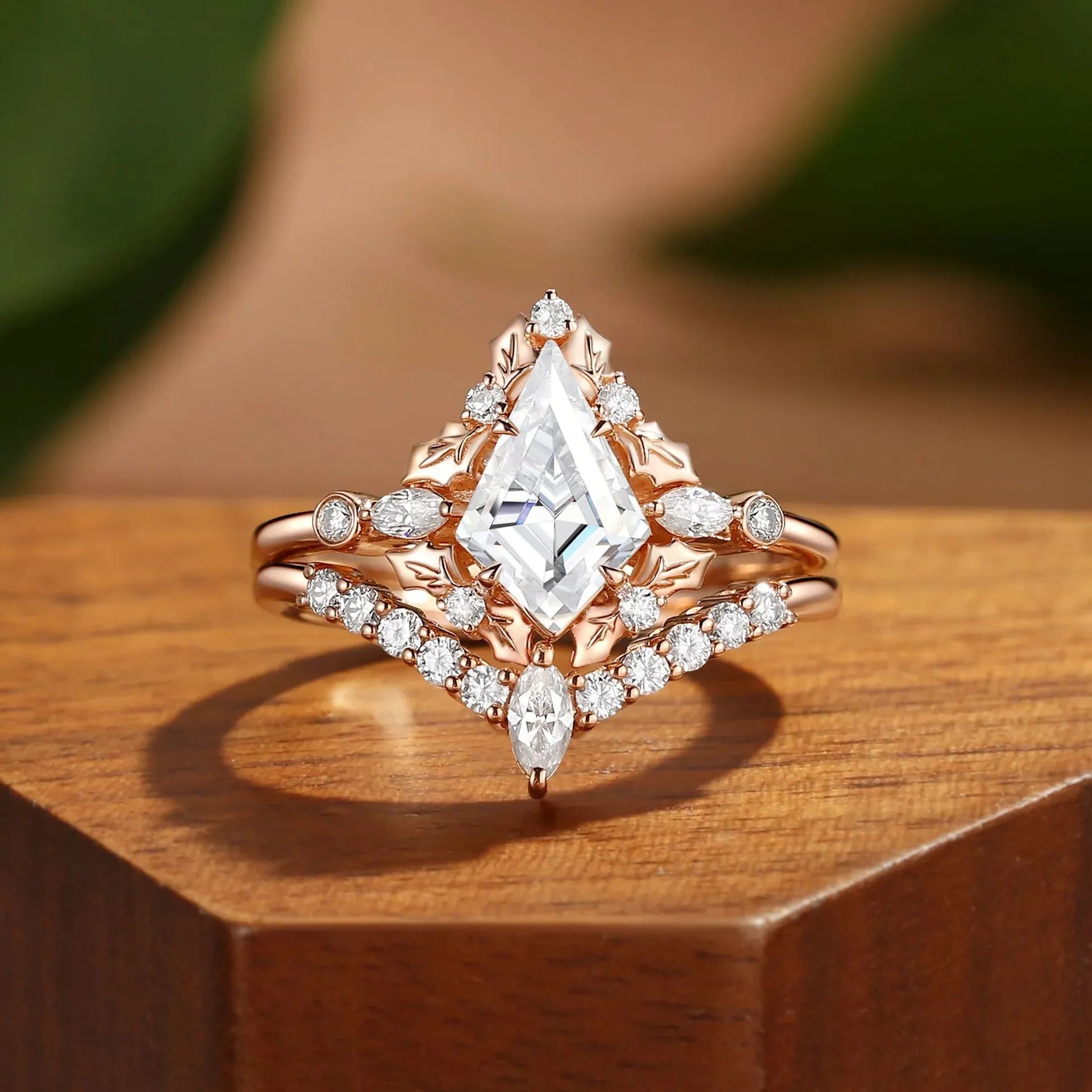 1CT Kite Cut Unique Moissanite Ring For Women| Minimalist Luxury S925 Sterling Silver Stackable Wedding Ring