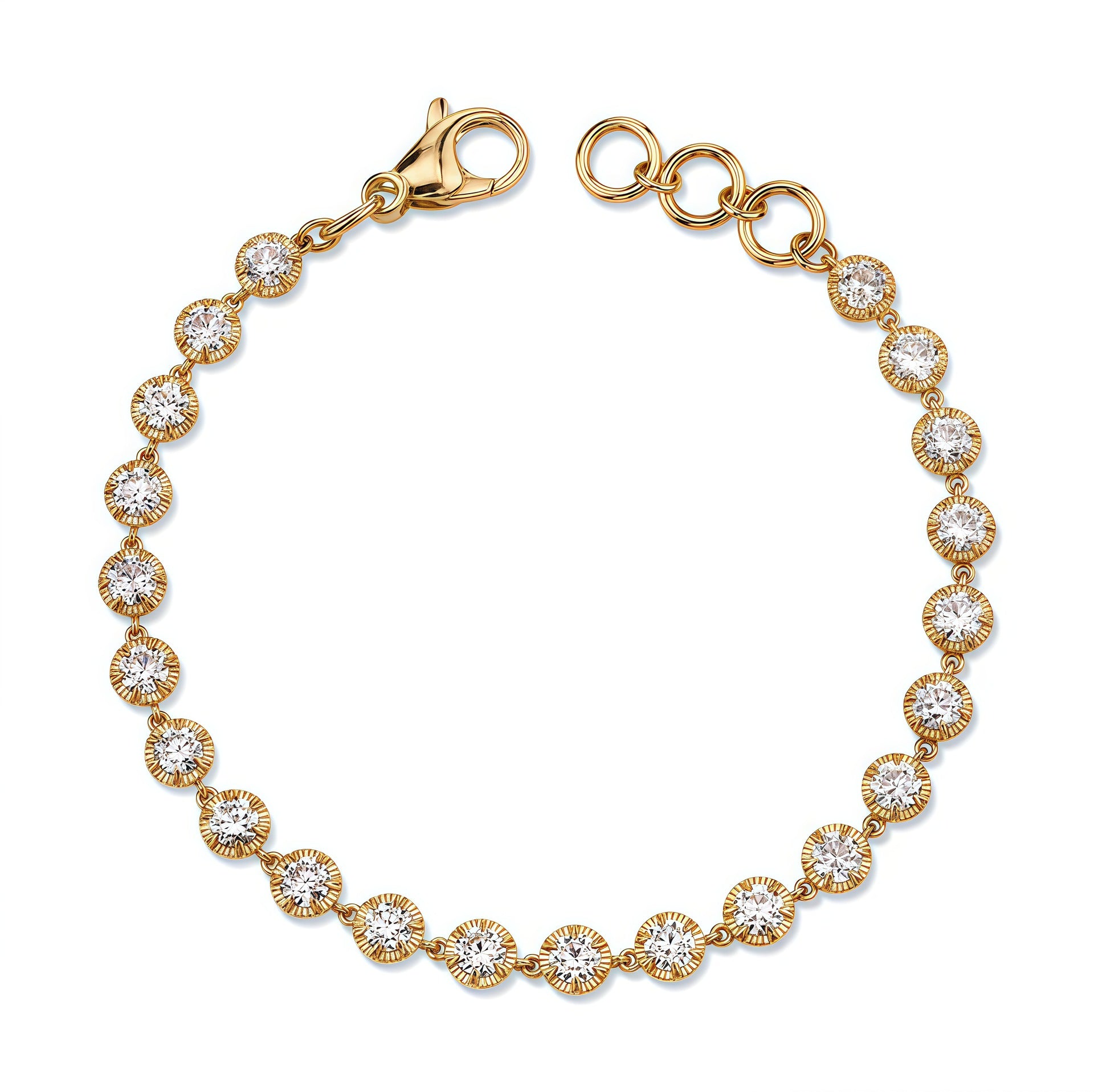 Luxury Moissanite Ring Bracelet Necklace Earring Set S925 Silver