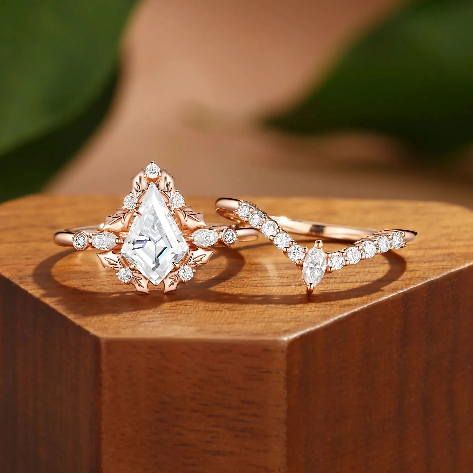 1CT Kite Cut Unique Moissanite Ring For Women| Minimalist Luxury S925 Sterling Silver Stackable Wedding Ring