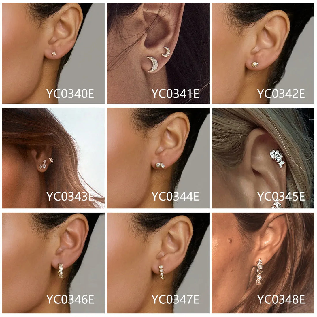 Trendy Unique Design Moissanite Earrings | S925 Silver With 18K Gold Plated