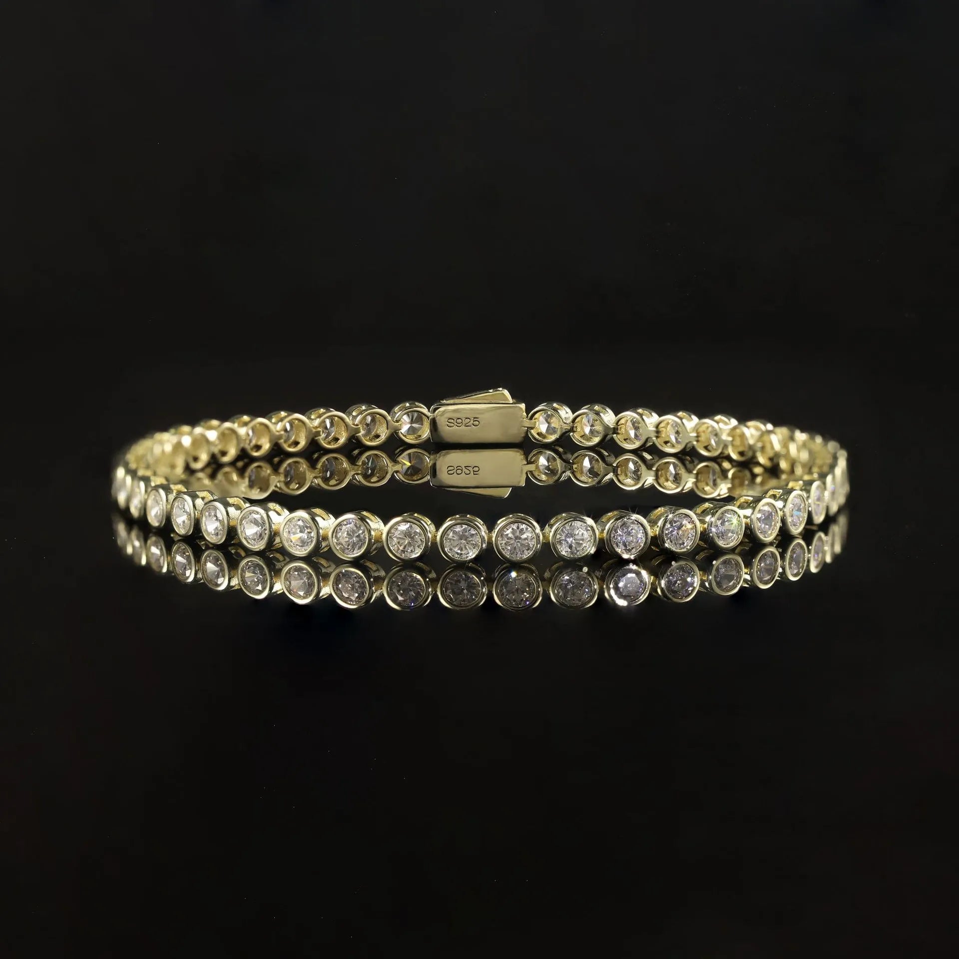 0.1/0.2CT Lab Diamond Bubble Bracelet S925 Silver