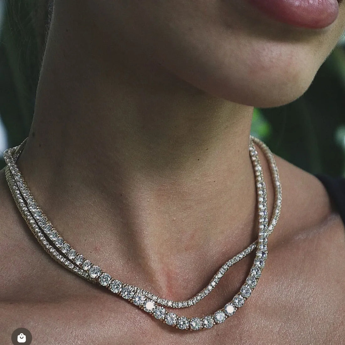 2-6.5mm Full Pave Moissanite Tennis Chain | Hip Hop S925 Silver Necklace