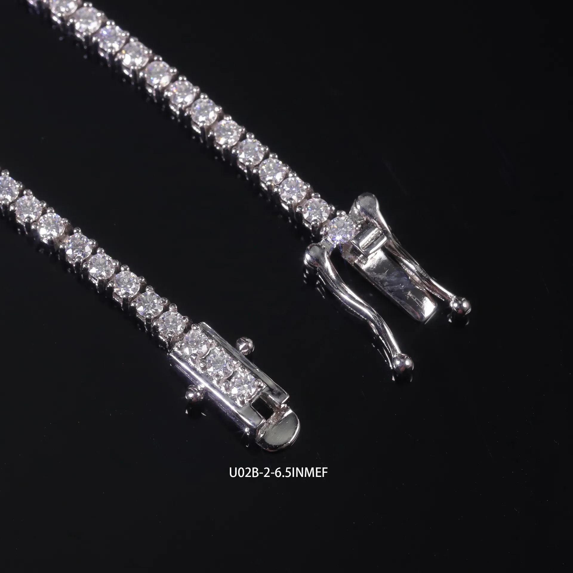 2-6.5mm Full Iced Moissanite Tennis Bracelet S925 Silver Gold Plated Trendy Hip Hop Jewelry