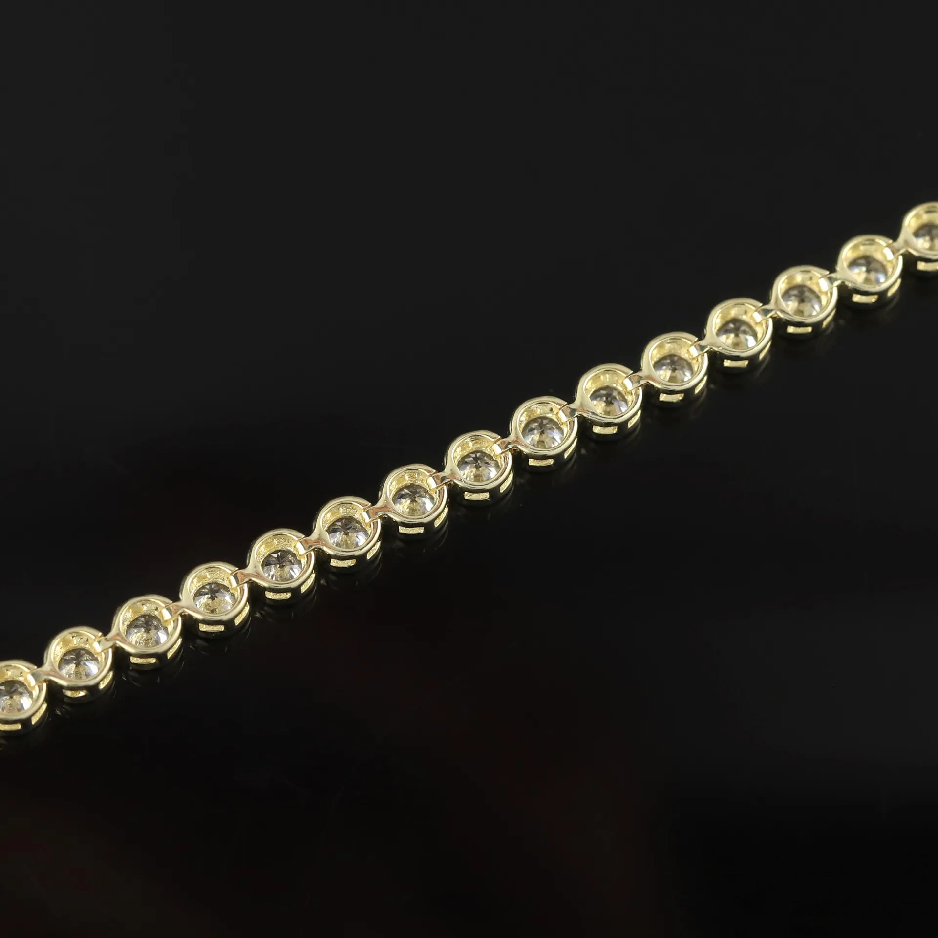 0.1/0.2CT Lab Diamond Bubble Bracelet S925 Silver