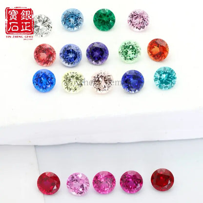 19 Kinds Precision Cut Colored Gemstones | Round Cut Gemstone Series